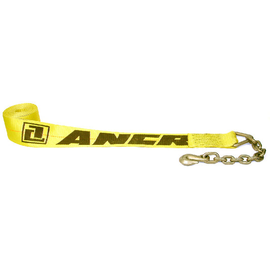 Ancra Cargo® 4" x 27' Winch Strap with Chain Extension - 5,400lbs WLL
