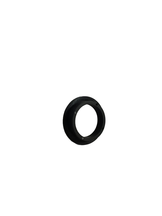 Dark gray circular bushing with a smooth inner and outer surface, shown as a simple ring shape on a plain light background.