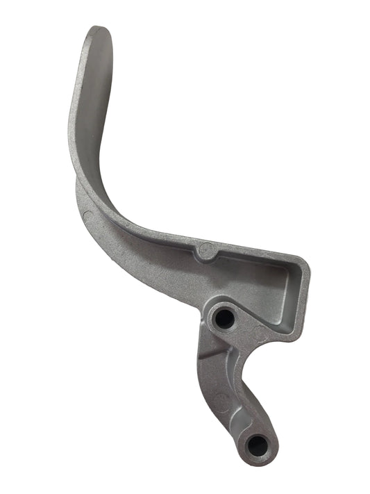 6-inch offset aluminum upright with Kwik-Lock mounting connection, cast aluminum construction, shown on a white background.