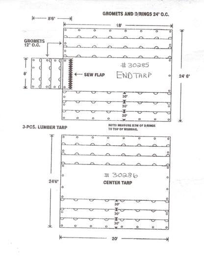 Lumber Tarp with Flap